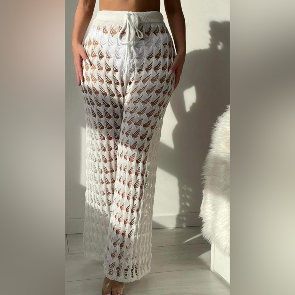 Beach coverup pants.